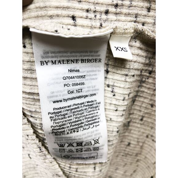 By Malene Birger Nimas Blouse Oyster Grey Crewneck Blouse Long Sleeve Size 2XS - Picture 4 of 8